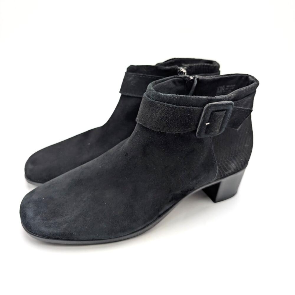 Munro Callie Water Resistant Ankle Bootie Women's Black Size US9.5N EU40
